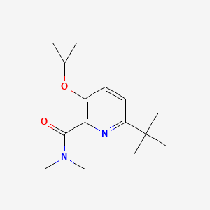 6-Tert-butyl-3-cyclopropoxy-N,N-dimethylpicolinamide