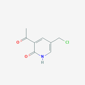 1-[5-(Chloromethyl)-2-hydroxypyridin-3-YL]ethanone