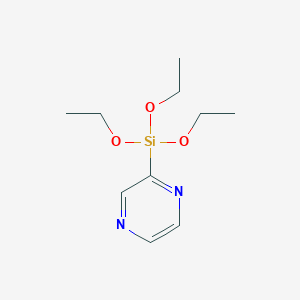 molecular formula C10H18N2O3Si B14834956 2-(Triethoxysilyl)pyrazine 