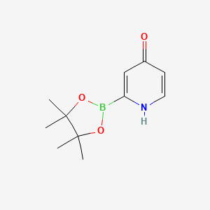 2-(4,4,5,5-Tetramethyl-1,3,2-dioxaborolan-2-YL)pyridin-4-OL