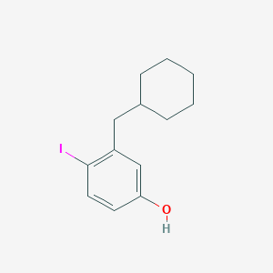 3-(Cyclohexylmethyl)-4-iodophenol