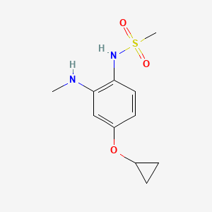 N-(4-Cyclopropoxy-2-(methylamino)phenyl)methanesulfonamide