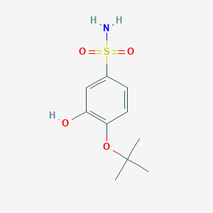 molecular formula C10H15NO4S B14835049 4-Tert-butoxy-3-hydroxybenzenesulfonamide 