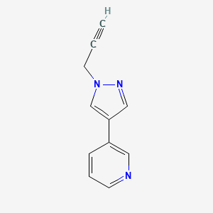 molecular formula C11H9N3 B1483505 3-(1-(prop-2-yn-1-yl)-1H-pyrazol-4-yl)pyridine CAS No. 2097979-41-2