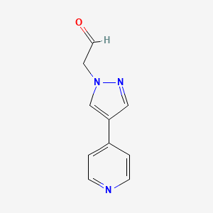 2-(4-(pyridin-4-yl)-1H-pyrazol-1-yl)acetaldehyde
