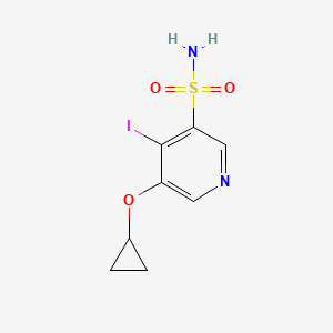 5-Cyclopropoxy-4-iodopyridine-3-sulfonamide