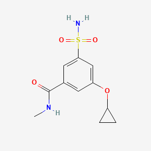 3-Cyclopropoxy-N-methyl-5-sulfamoylbenzamide