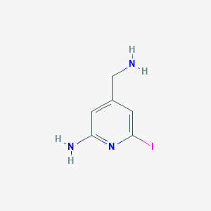 4-(Aminomethyl)-6-iodopyridin-2-amine