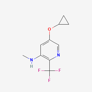 5-Cyclopropoxy-N-methyl-2-(trifluoromethyl)pyridin-3-amine