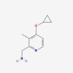 molecular formula C10H14N2O B14835096 (4-Cyclopropoxy-3-methylpyridin-2-YL)methanamine 