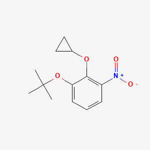 1-Tert-butoxy-2-cyclopropoxy-3-nitrobenzene