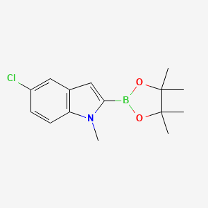 5-Chloro-1-methyl-2-(4,4,5,5-tetramethyl-1,3,2-dioxaborolan-2-YL)-indole