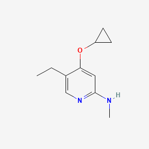 4-Cyclopropoxy-5-ethyl-N-methylpyridin-2-amine