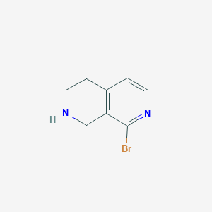 molecular formula C8H9BrN2 B14835182 8-Bromo-1,2,3,4-tetrahydro-2,7-naphthyridine 