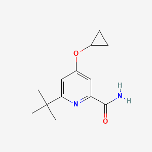 6-Tert-butyl-4-cyclopropoxypicolinamide