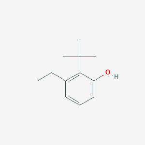 molecular formula C12H18O B14835247 2-Tert-butyl-3-ethylphenol 