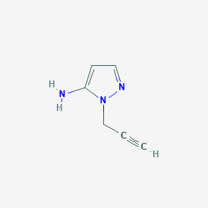 molecular formula C6H7N3 B1483528 1-(prop-2-yn-1-yl)-1H-pyrazol-5-amine CAS No. 2090868-86-1