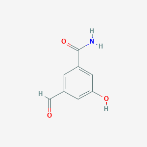 3-Formyl-5-hydroxybenzamide