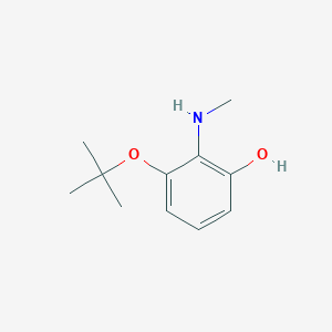 molecular formula C11H17NO2 B14835312 3-(Tert-butoxy)-2-(methylamino)phenol 