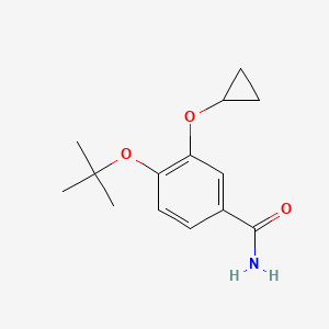 4-Tert-butoxy-3-cyclopropoxybenzamide