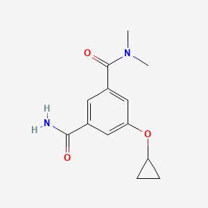 molecular formula C13H16N2O3 B14835345 5-Cyclopropoxy-N1,N1-dimethylisophthalamide 