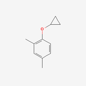 molecular formula C11H14O B14835371 1-Cyclopropoxy-2,4-dimethylbenzene 