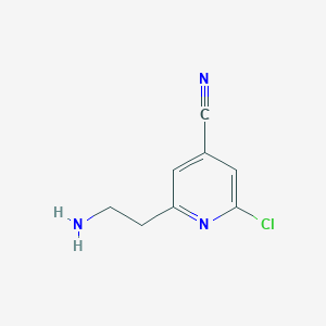 2-(2-Aminoethyl)-6-chloroisonicotinonitrile