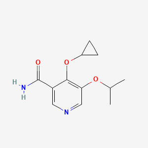 4-Cyclopropoxy-5-isopropoxynicotinamide