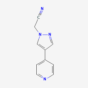 2-(4-(pyridin-4-yl)-1H-pyrazol-1-yl)acetonitrile