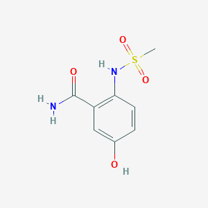 molecular formula C8H10N2O4S B14835405 5-Hydroxy-2-(methylsulfonamido)benzamide 