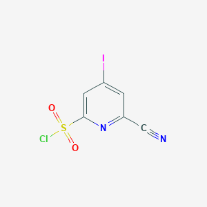 6-Cyano-4-iodopyridine-2-sulfonyl chloride