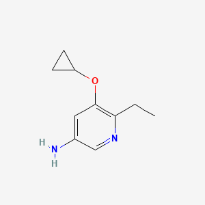 molecular formula C10H14N2O B14835418 5-Cyclopropoxy-6-ethylpyridin-3-amine 