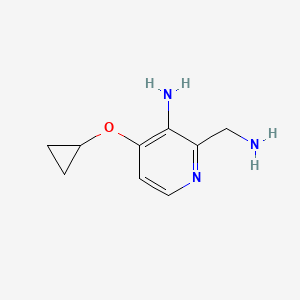 2-(Aminomethyl)-4-cyclopropoxypyridin-3-amine