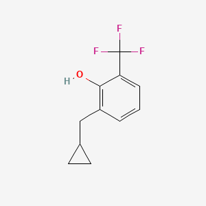 molecular formula C11H11F3O B14835458 2-(Cyclopropylmethyl)-6-(trifluoromethyl)phenol 