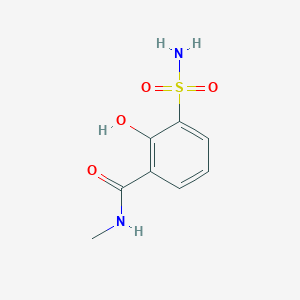 molecular formula C8H10N2O4S B14835509 2-Hydroxy-N-methyl-3-sulfamoylbenzamide 