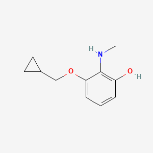 3-(Cyclopropylmethoxy)-2-(methylamino)phenol