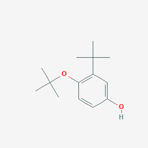 molecular formula C14H22O2 B14835535 4-Tert-butoxy-3-tert-butylphenol 