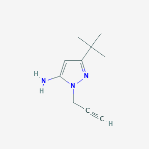 molecular formula C10H15N3 B1483558 3-(tert-butyl)-1-(prop-2-yn-1-yl)-1H-pyrazol-5-amine CAS No. 2092033-75-3