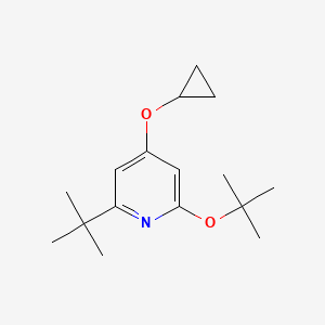 molecular formula C16H25NO2 B14835582 2-Tert-butoxy-6-tert-butyl-4-cyclopropoxypyridine 