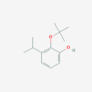 molecular formula C13H20O2 B14835594 2-Tert-butoxy-3-isopropylphenol 