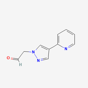 molecular formula C10H9N3O B1483561 2-(4-(pyridin-2-yl)-1H-pyrazol-1-yl)acetaldehyde CAS No. 2090371-52-9