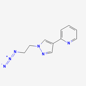 molecular formula C10H10N6 B1483562 2-(1-(2-azidoethyl)-1H-pyrazol-4-yl)pyridine CAS No. 2098022-40-1