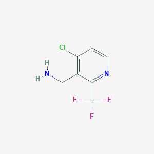 molecular formula C7H6ClF3N2 B14835620 [4-Chloro-2-(trifluoromethyl)pyridin-3-YL]methylamine 