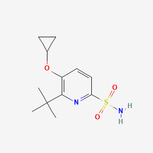 6-Tert-butyl-5-cyclopropoxypyridine-2-sulfonamide