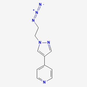 4-(1-(2-azidoethyl)-1H-pyrazol-4-yl)pyridine