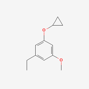 1-Cyclopropoxy-3-ethyl-5-methoxybenzene