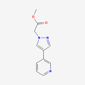 methyl 2-(4-(pyridin-3-yl)-1H-pyrazol-1-yl)acetate