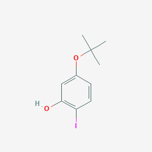 molecular formula C10H13IO2 B14835677 5-(Tert-butoxy)-2-iodophenol 