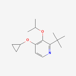 molecular formula C15H23NO2 B14835727 2-Tert-butyl-4-cyclopropoxy-3-isopropoxypyridine 