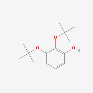 molecular formula C14H22O3 B14835759 2,3-DI-Tert-butoxyphenol 